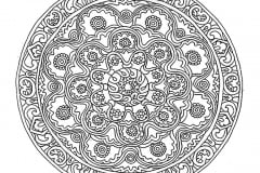 Mandala a colorier adulte difficile 22